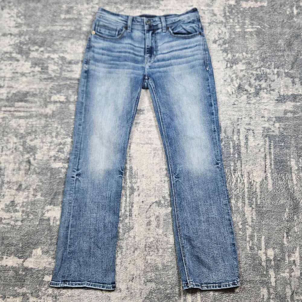 BKE Buckle Aiden Jeans Mens 30x30 Blue Denim Pants Faded Washed Out Stretch